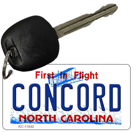 Concord North Carolina Novelty Metal Key Chain KC-11842