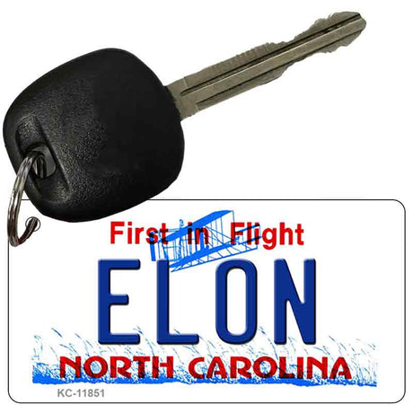 Elon North Carolina Novelty Metal Key Chain KC-11851