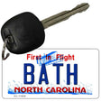 Bath North Carolina Novelty Metal Key Chain KC-11856