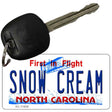 Snow Cream North Carolina Novelty Metal Key Chain KC-11859