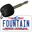 Fountain North Carolina Novelty Metal Key Chain KC-11861