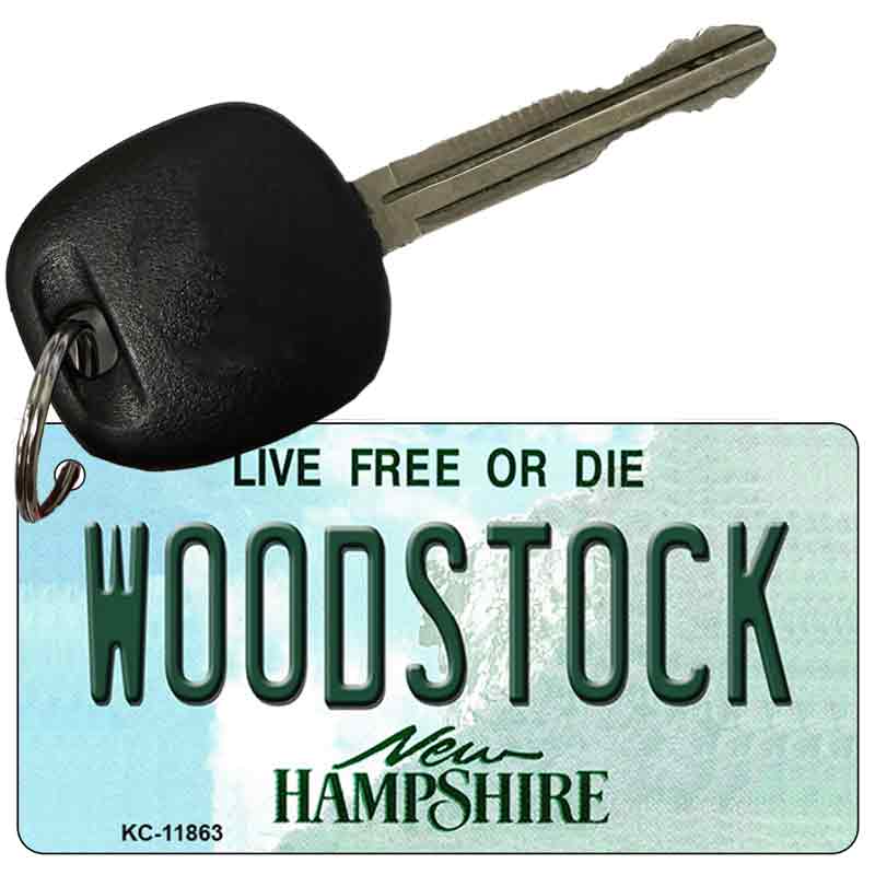 Woodstock New Hampshire Novelty Metal Key Chain KC-11863