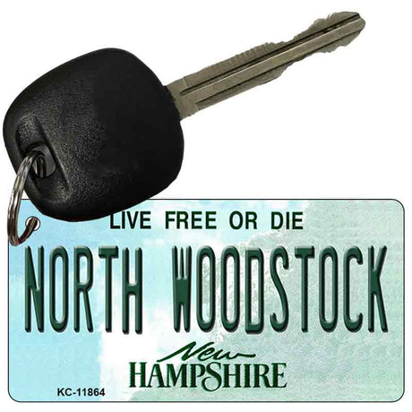 North Woodstock New Hampshire Novelty Metal Key Chain KC-11864