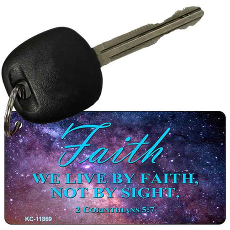 Live By Faith Novelty Metal Key Chain KC-11869