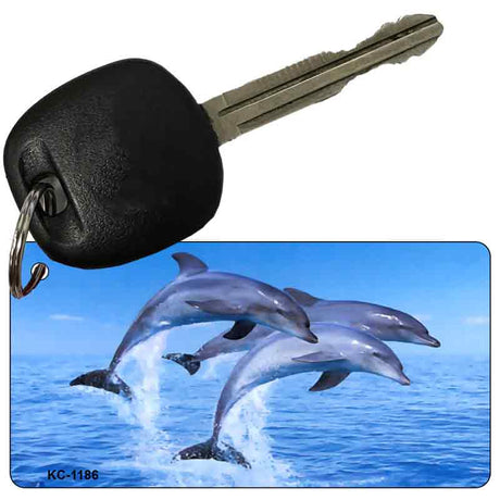 Dolphins Novelty Aluminum Key Chain KC-1186