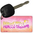 Princess and Unicorn Novelty Metal Key Chain KC-11886