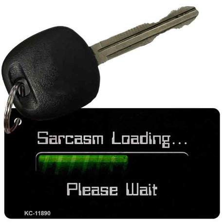 Sarcasm Loading Novelty Metal Key Chain KC-11890