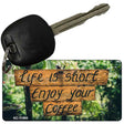 Enjoy Your Coffee Novelty Metal Key Chain KC-11895