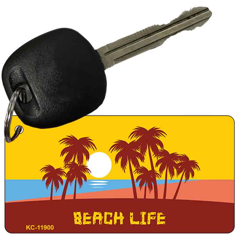 Beach Life Novelty Metal Key Chain KC-11900