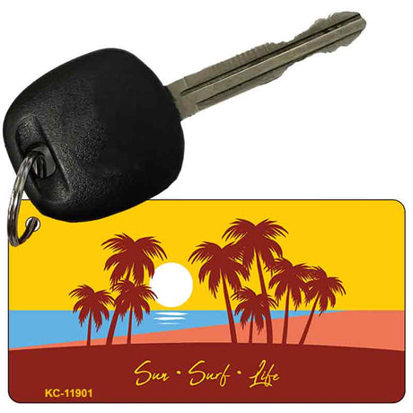 Sun Surf Life Novelty Metal Key Chain KC-11901