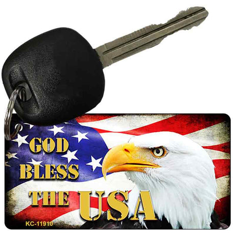 God Bless The USA Novelty Metal Key Chain KC-11910