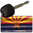 Arizona Corrugated Flag Novelty Key Chain KC-11944