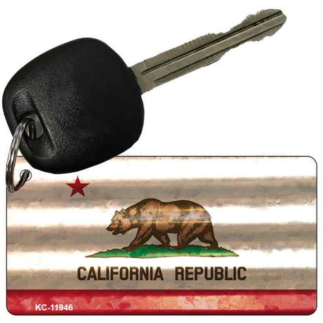 California Corrugated Flag Novelty Key Chain KC-11946