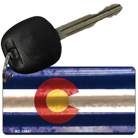 Colorado Corrugated Flag Novelty Key Chain KC-11947