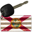 Florida Corrugated Flag Novelty Key Chain KC-11950