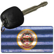 Minnesota Corrugated Flag Novelty Key Chain KC-11964