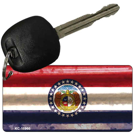 Missouri Corrugated Flag Novelty Key Chain KC-11966