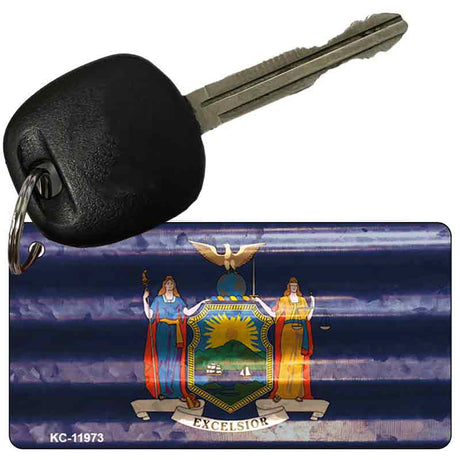 New York Corrugated Flag Novelty Key Chain KC-11973