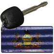 Pennsylvania Corrugated Flag Novelty Key Chain KC-11979