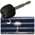 South Carolina Corrugated Flag Novelty Key Chain KC-11981