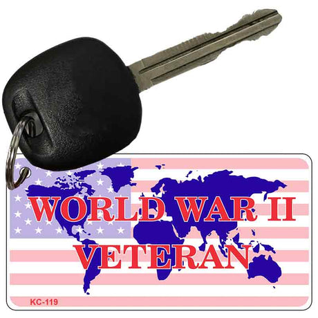 WWII Veteran Novelty Aluminum Key Chain KC-119