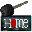 Illinois Home State Outline Novelty Key Chain KC-12004