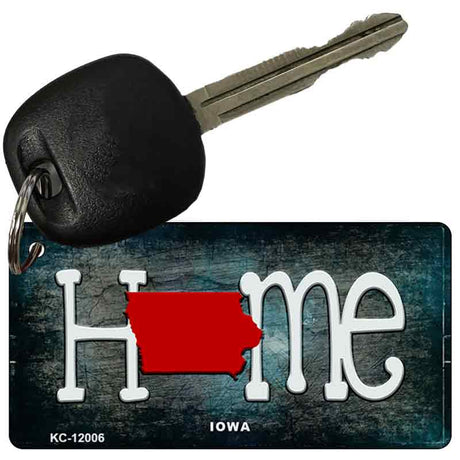 Iowa Home State Outline Novelty Key Chain KC-12006