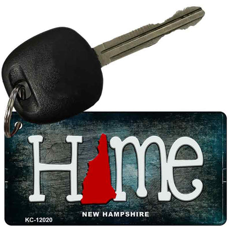 New Hampshire Home State Outline Novelty Key Chain KC-12020