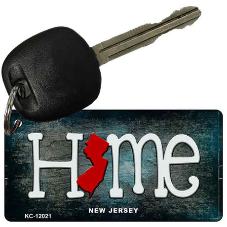 New Jersey Home State Outline Novelty Key Chain KC-12021