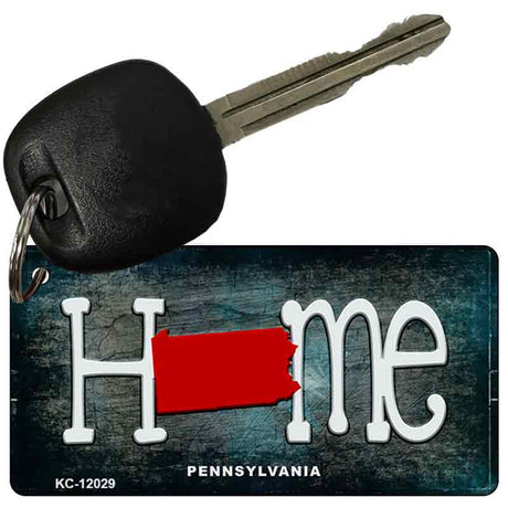 Pennsylvania Home State Outline Novelty Key Chain KC-12029