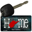 West Virginia Home State Outline Novelty Key Chain KC-12039