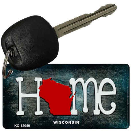 Wisconsin Home State Outline Novelty Key Chain KC-12040