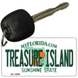 Florida Treasure Island Novelty Metal Key Chain KC-12055