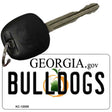 Georgia Bulldogs Novelty Metal Key Chain KC-12059