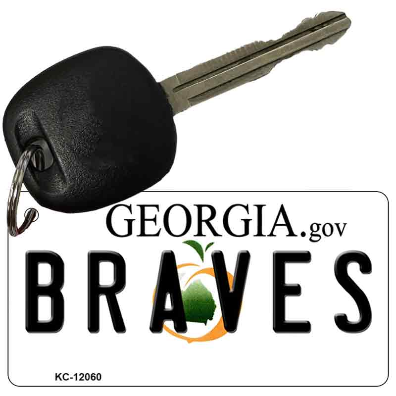 Georgia Braves Novelty Metal Key Chain KC-12060