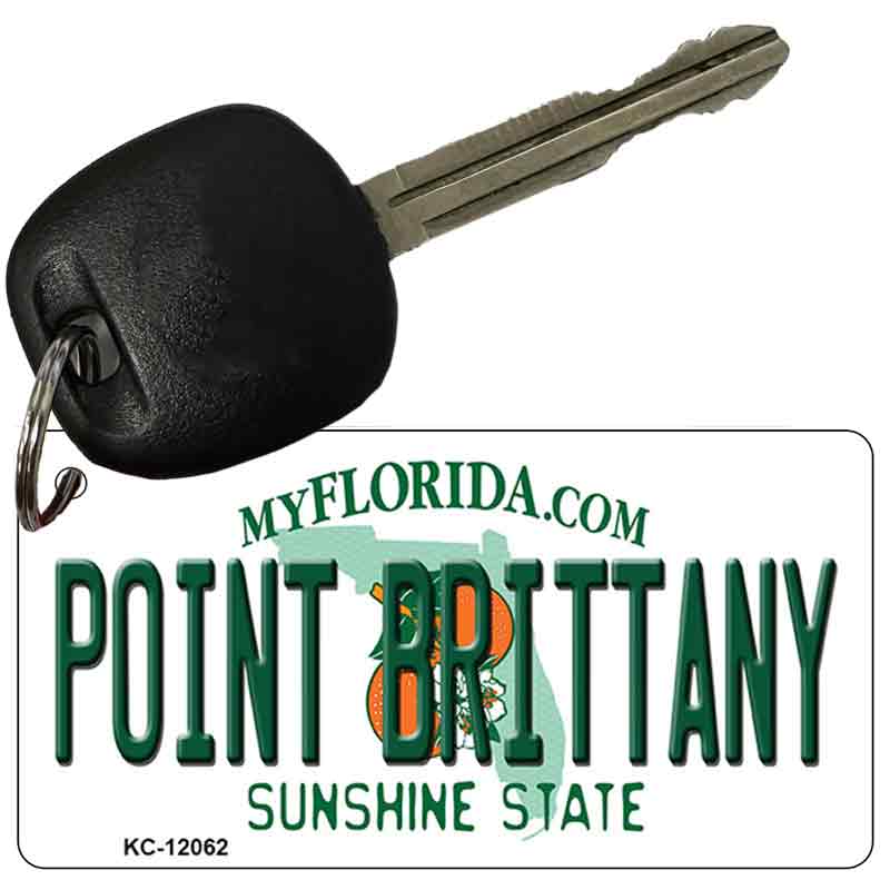 Florida Point Brittany Novelty Metal Key Chain KC-12062