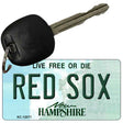 Red Sox New Hampshire State Novelty Metal Key Chain KC-12071