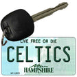 Celtics New Hampshire State Novelty Metal Key Chain KC-12072