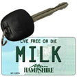 Milk New Hampshire State Novelty Metal Key Chain KC-12074