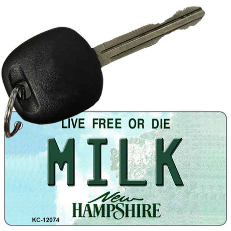 Milk New Hampshire State Novelty Metal Key Chain KC-12074