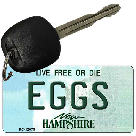 Eggs New Hampshire State Novelty Metal Key Chain KC-12075