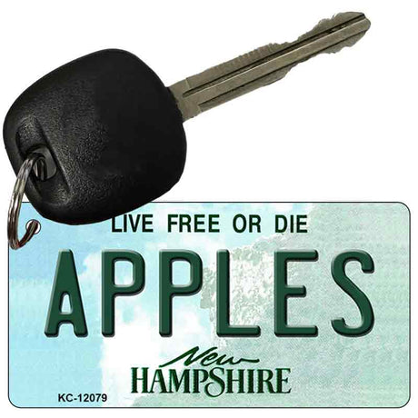 Apples New Hampshire State Novelty Metal Key Chain KC-12079