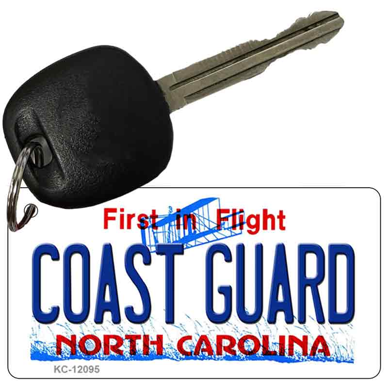 Coast Guard North Carolina State Novelty Metal Key Chain KC-12095