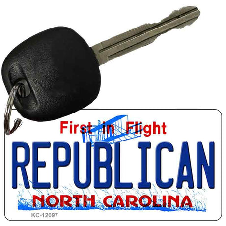 Republican North Carolina State Novelty Metal Key Chain KC-12097