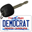 Democrat North Carolina State Novelty Metal Key Chain KC-12098