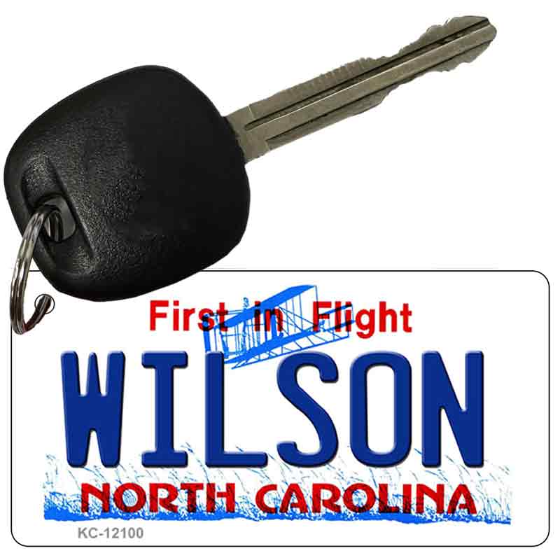 Wilson North Carolina State Novelty Metal Key Chain KC-12100