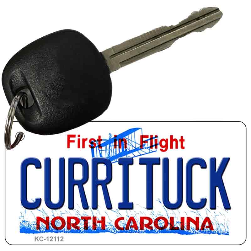 Currituck North Carolina State Novelty Metal Key Chain KC-12112