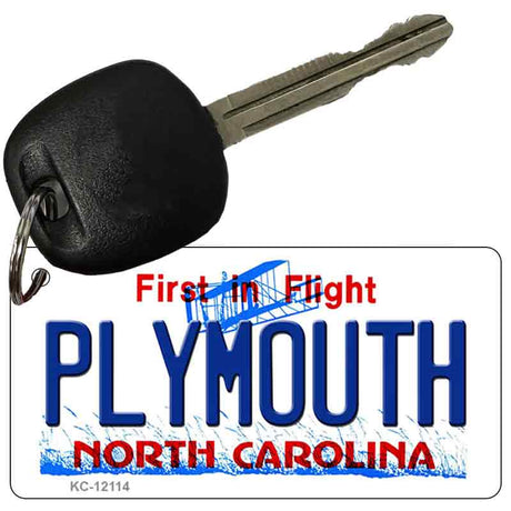 Plymouth North Carolina State Novelty Metal Key Chain KC-12114