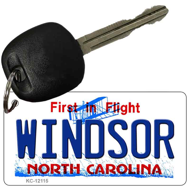 Windsor North Carolina State Novelty Metal Key Chain KC-12115