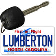 Lumberton North Carolina State Novelty Metal Key Chain KC-12120